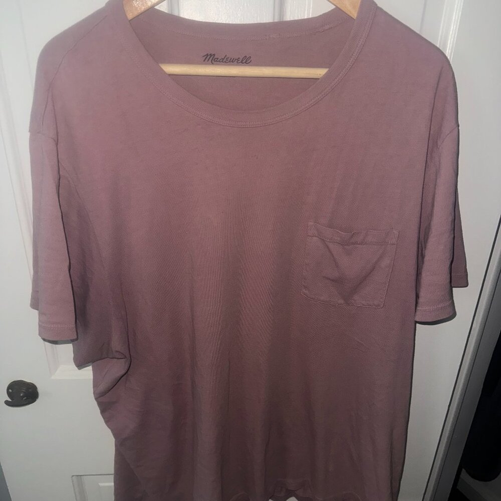 Madewell Short-sleeve Maroon shirt